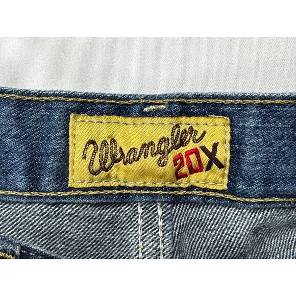 Wrangler 20X Men's Relaxed Fit Straight Leg Blue Denim Jeans - Size 34x29 - Picture 7 of 8